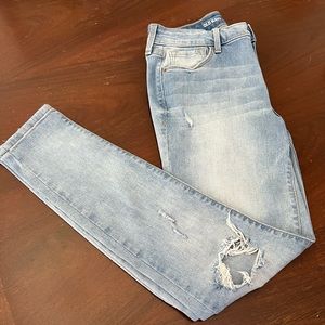 Old Navy ROCKSTAR mid-rise ripped jeans | 6R